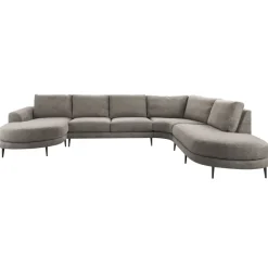Outlet Pronto Wonen Hoekbank Aziri pocket visco zitting taupe