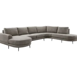 Outlet Pronto Wonen Hoekbank Aziri pocket visco zitting taupe