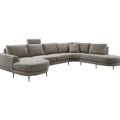 Outlet Pronto Wonen Hoekbank Aziri pocket visco zitting taupe