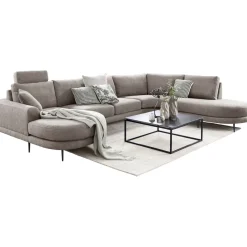 Outlet Pronto Wonen Hoekbank Aziri pocket visco zitting taupe
