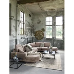 Outlet Pronto Wonen Hoekbank Aziri pocket visco zitting taupe