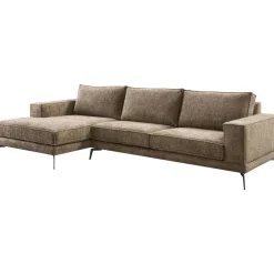 Sale Pronto Wonen Hoekbank links Andelo bruin premium comfort