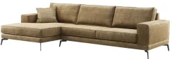 Hot Pronto Wonen Hoekbank links Andelo HR-schuim zitting bruin