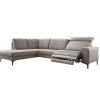 Discount Pronto Wonen Hoekbank links Barrio bruin relaxfunctie excellent comfort