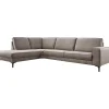 Online Pronto Wonen Hoekbank links Barrio bruin basic comfort
