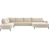 Online Pronto Wonen Hoekbank links Davanti HR-zitting beige
