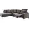 Online Pronto Wonen Hoekbank links Davanti pocket HR koudschuim donkergrijs