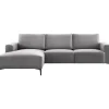 Hot Pronto Wonen Hoekbank links Fabria grijs basic comfort