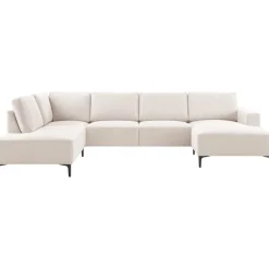 Hot Pronto Wonen Hoekbank links Fabria groot beige basic comfort