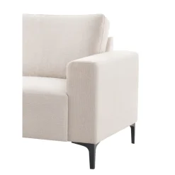 Pronto Wonen Hoekbank Links Fabria polyetherschuim beige