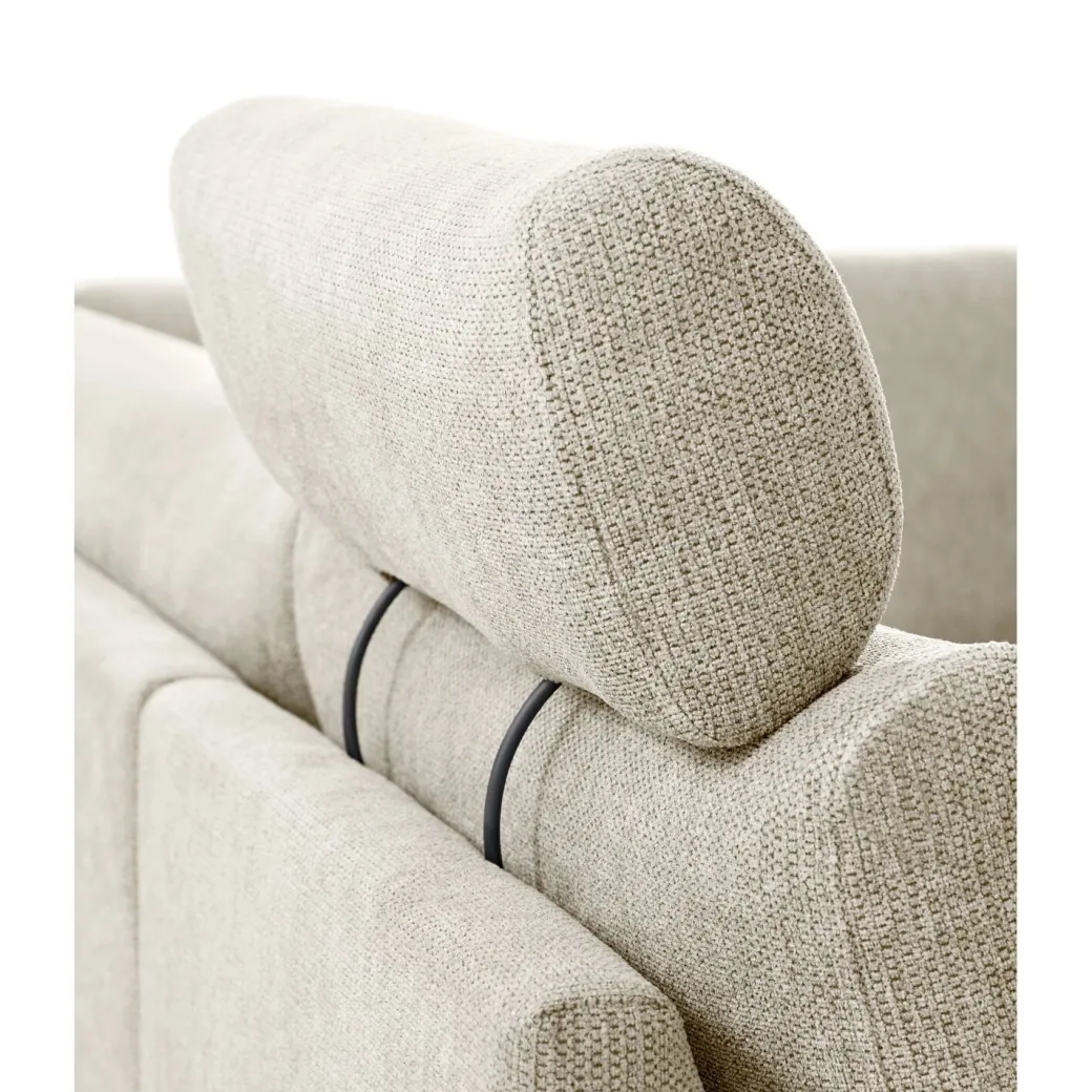 Discount Pronto Wonen Hoekbank links Florance HR koudschuim zandbeige relaxfunctie