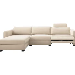 Outlet Pronto Wonen Hoekbank links Licato naturel relaxfunctie premium comfort