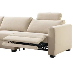 Outlet Pronto Wonen Hoekbank links Licato naturel relaxfunctie premium comfort