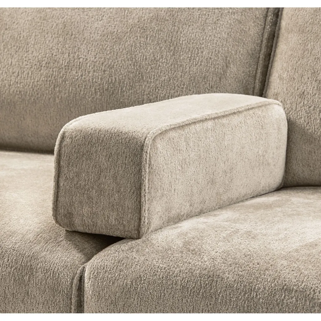 Best Pronto Wonen Hoekbank links Licato taupe relaxfunctie excellent comfort