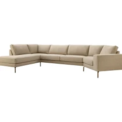 Discount Pronto Wonen Hoekbank links Linoza taupe supreme comfort