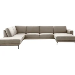Outlet Pronto Wonen Hoekbank links Moscato traagschuim beige relaxfunctie