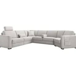 Online Pronto Wonen Hoekbank links Muscolo grijs relaxfunctie premium comfort