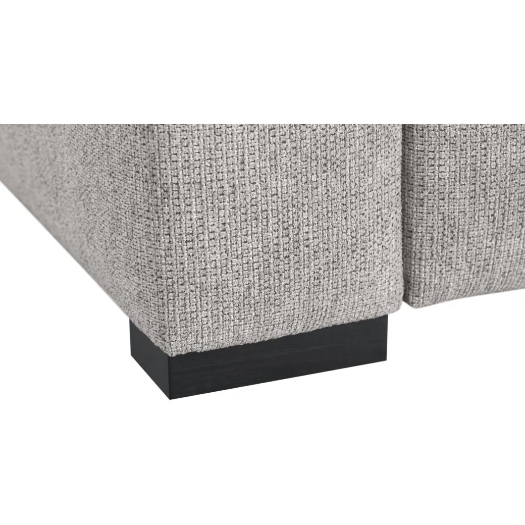 Online Pronto Wonen Hoekbank links Muscolo grijs relaxfunctie premium comfort
