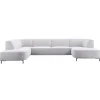 Outlet Pronto Wonen Hoekbank links Pantini lichtgrijs excellent comfort