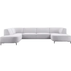 Outlet Pronto Wonen Hoekbank links Pantini lichtgrijs excellent comfort