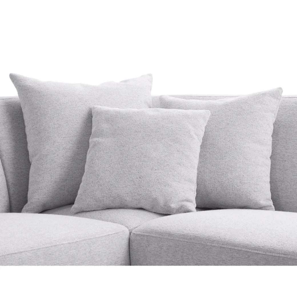 Outlet Pronto Wonen Hoekbank links Pantini lichtgrijs excellent comfort