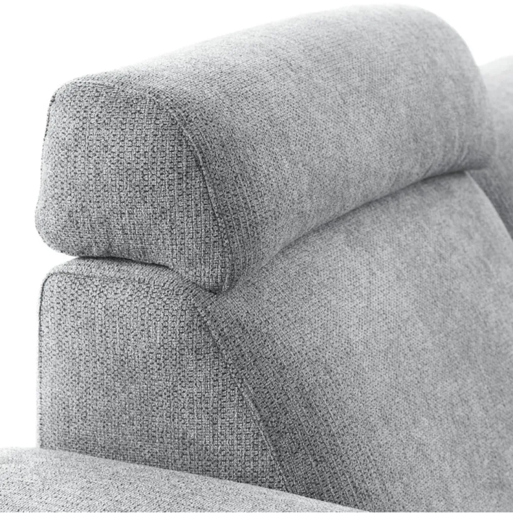 Discount Pronto Wonen Hoekbank links Puento gerecycled polyether HR-zitting grijs