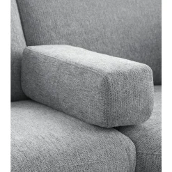Discount Pronto Wonen Hoekbank links Puento gerecycled polyether HR-zitting grijs