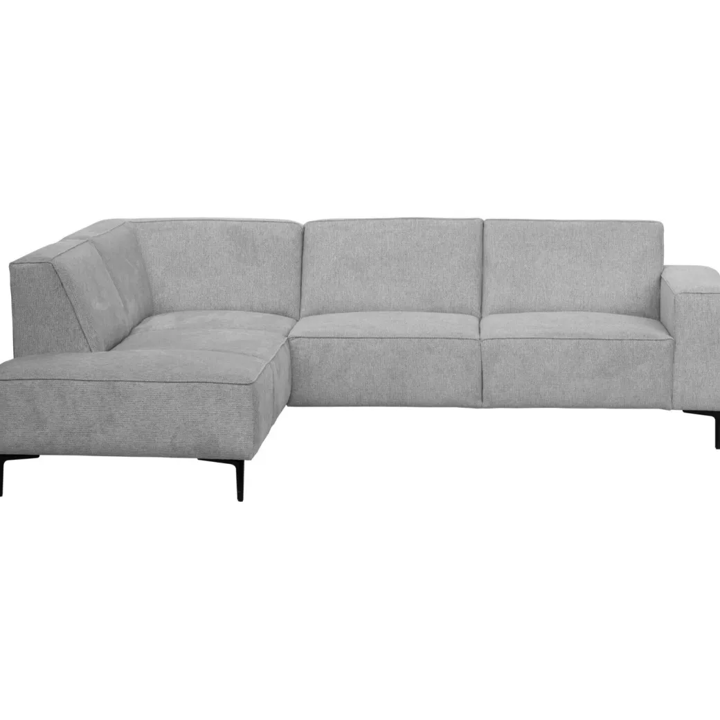 Outlet Pronto Wonen Hoekbank links Riccione lichtgrijs basic comfort