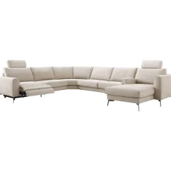 Hot Pronto Wonen Hoekbank Linoza naturel relaxfunctie links premium comfort