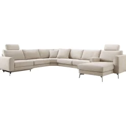 Hot Pronto Wonen Hoekbank Linoza naturel relaxfunctie links premium comfort
