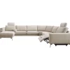 Clearance Pronto Wonen Hoekbank Linoza naturel relaxfunctie rechts premium comfort