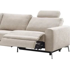 Clearance Pronto Wonen Hoekbank Linoza naturel relaxfunctie rechts premium comfort