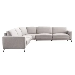 Discount Pronto Wonen Hoekbank Moscato bonell HR-schuim zitting lichtgrijs