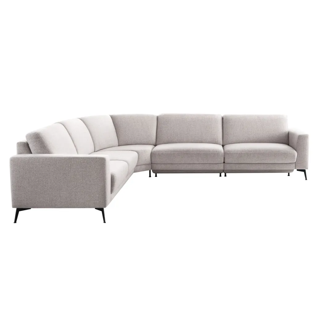 Discount Pronto Wonen Hoekbank Moscato bonell HR-schuim zitting lichtgrijs