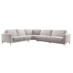 Discount Pronto Wonen Hoekbank Moscato bonell HR-schuim zitting lichtgrijs