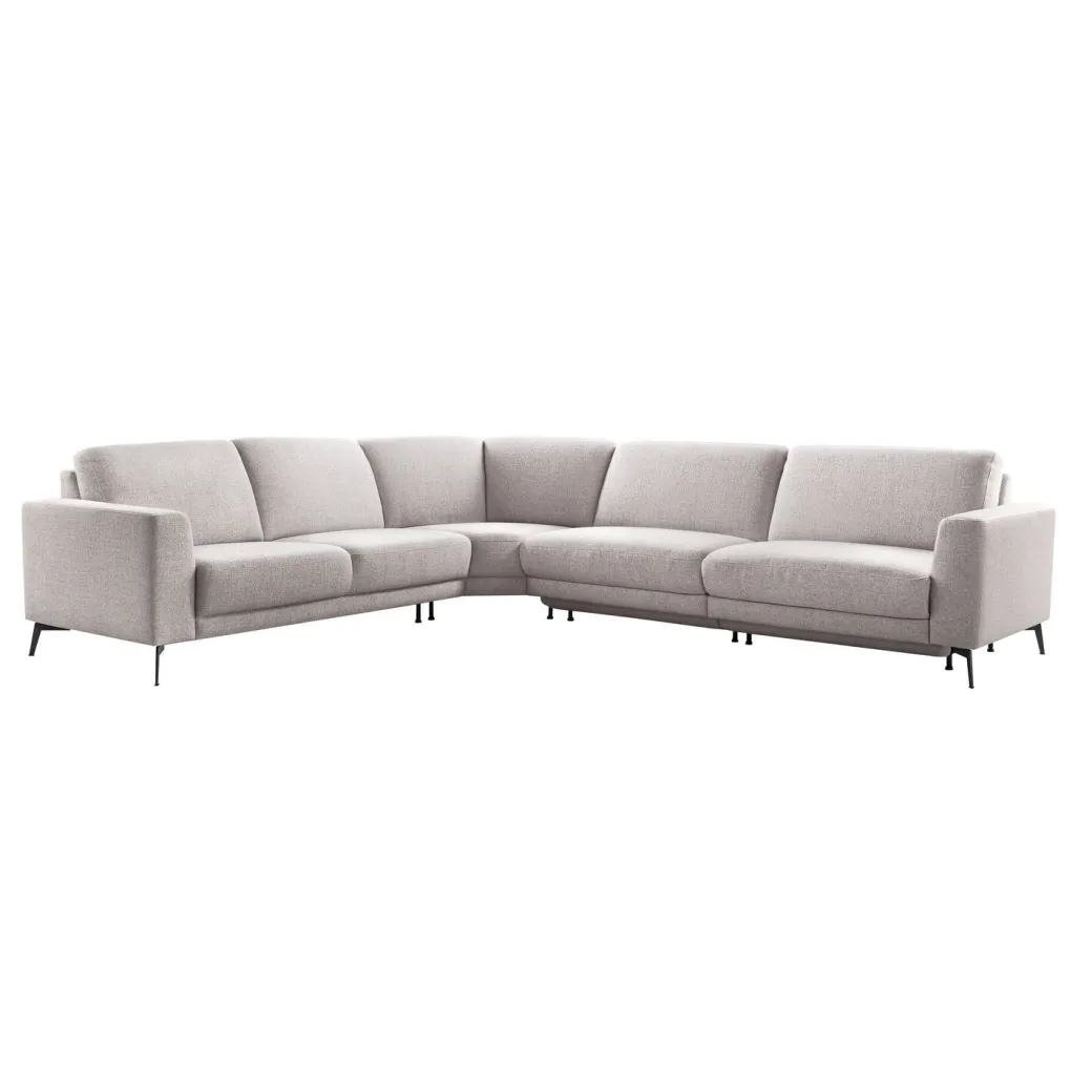 Discount Pronto Wonen Hoekbank Moscato bonell HR-schuim zitting lichtgrijs