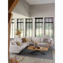 Discount Pronto Wonen Hoekbank Moscato bonell HR-schuim zitting lichtgrijs