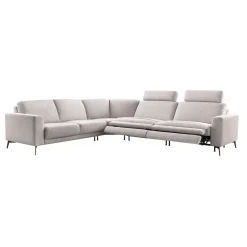 Discount Pronto Wonen Hoekbank Moscato bonell HR-schuim zitting lichtgrijs