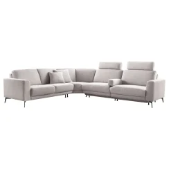 Discount Pronto Wonen Hoekbank Moscato bonell HR-schuim zitting lichtgrijs