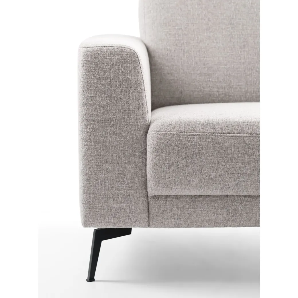 Discount Pronto Wonen Hoekbank Moscato bonell HR-schuim zitting lichtgrijs