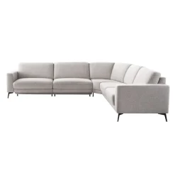 Online Pronto Wonen Hoekbank Moscato bonell HR-schuim zitting lichtgrijs