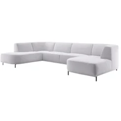 New Pronto Wonen Hoekbank Pantini HR-schuim zitting lichtgrijs