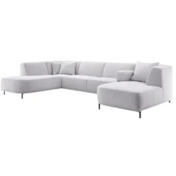 New Pronto Wonen Hoekbank Pantini HR-schuim zitting lichtgrijs