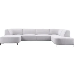 Clearance Pronto Wonen Hoekbank Pantini HR-schuim zitting lichtgrijs
