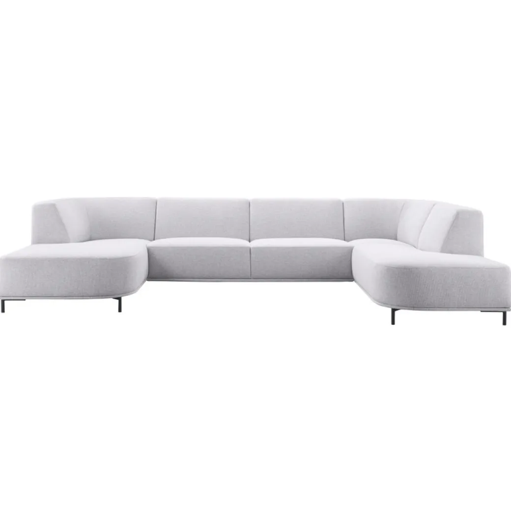 Outlet Pronto Wonen Hoekbank Pantini lichtgrijs