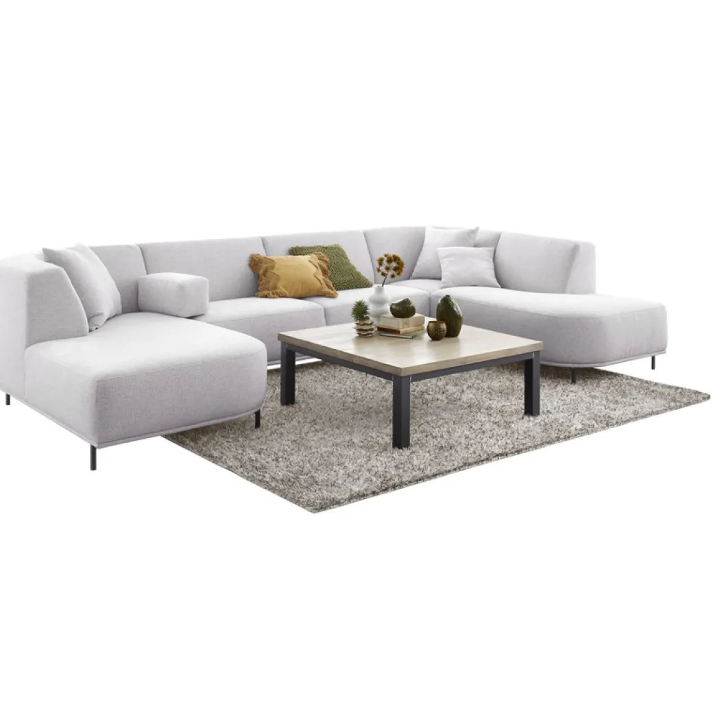 Outlet Pronto Wonen Hoekbank Pantini lichtgrijs