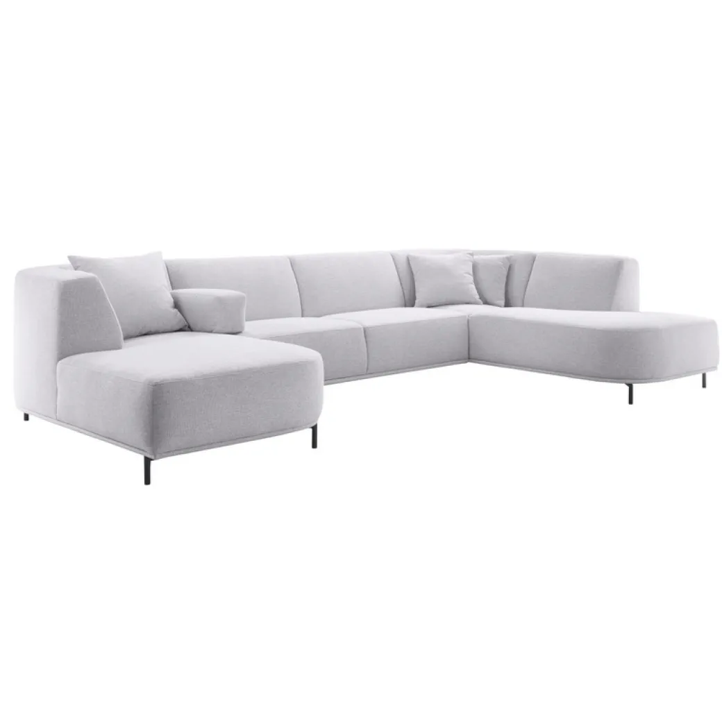 Outlet Pronto Wonen Hoekbank Pantini lichtgrijs