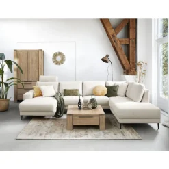 Best Pronto Wonen Hoekbank Portona ecru