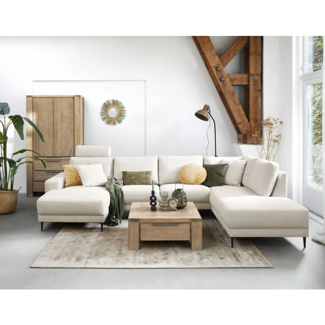 Best Pronto Wonen Hoekbank Portona ecru
