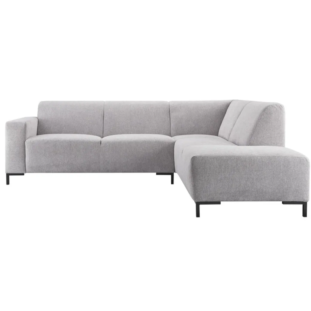 Discount Pronto Wonen Hoekbank rechts Alpa pocket HR zitting grijs